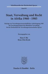 Produktbild: Staat, Verwaltung und Recht in Afrika 1960 - 1985.