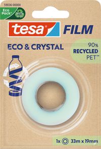 Bild vom Artikel TESA® Klebeband Film eco & crystal ecoLogo®, 19 mm x 33 m 1 Rolle Blisterpackung vom Autor 