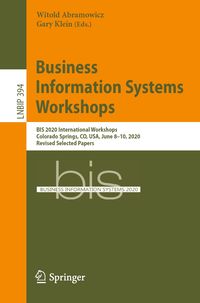 Produktbild: Business Information Systems Workshops