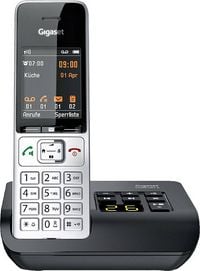 Produktbild: Gigaset COMFORT 500A DECT, GAP Schnurloses Telefon analog Babyphone, Freisprechen, f&uuml;r H&ouml;rger&auml;te kompatibel, Headsetanschluss
