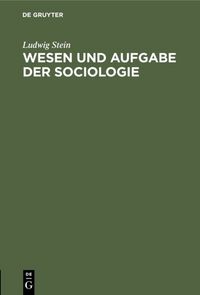 Produktbild: Wesen und Aufgabe der Sociologie
