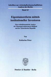 Produktbild: Eigentumsreform mittels institutioneller Investoren.