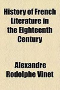 Produktbild: History of French Literature in the Eighteenth Century