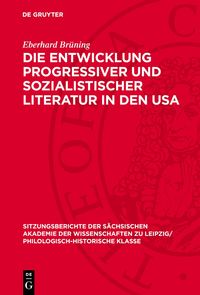 Produktbild: Die Entwicklung progressiver und sozialistischer Literatur in den USA
