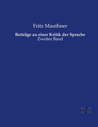 Produktbild: Beitr&auml;ge zu einer Kritik der Sprache