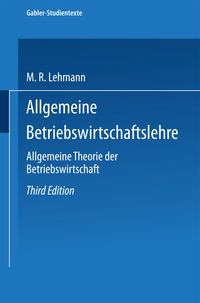 Produktbild: Allgemeine Betriebswirtschaftslehre