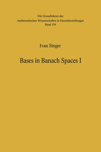 Produktbild: Bases in Banach Spaces I