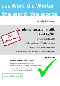 Produktbild: DaF - Wiederholungsgrammatik A2 / DaF - Wiederholungsgrammatik A2/B1 - Erg&auml;nzungsband B - Substantive und Deklinationen - Ausgabe EN