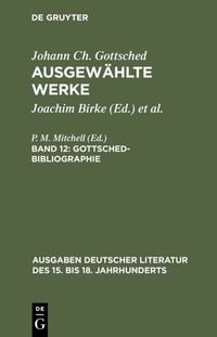 Produktbild: Gottsched-Bibliographie