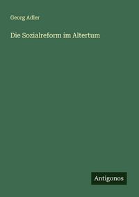 Produktbild: Die Sozialreform im Altertum