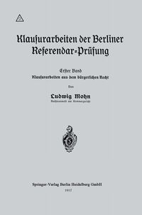 Produktbild: Klausurarbeiten der Berliner Referendar-Pr&uuml;fung