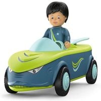 Bild vom Artikel SIKU 0105 - Toddys, Dave Divey, Spielzeugauto mit Rückziehmotor/Licht/Sound und Spielfigur, blau/grün vom Autor 