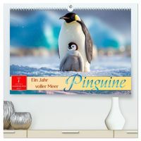 Produktbild: Pinguine - ein Jahr voller Meer (hochwertiger Premium Wandkalender 2027 DIN A2 quer), Kunstdruck in Hochglanz