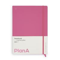 Produktbild Notizbuch A4 Hardcover Candy Pink Blanko, 192 Seiten