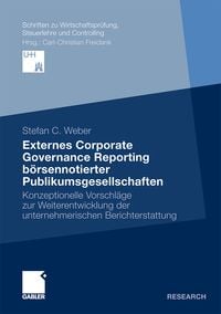 Produktbild: Externes Corporate Governance Reporting b&ouml;rsennotierter Publikumsgesellschaften