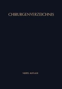 Produktbild: Chirurgenverzeichnis