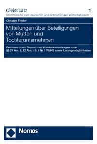 Produktbild: Mitteilungen &uuml;ber Beteiligungen von Mutter- und Tochterunternehmen