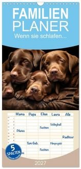 Produktbild: Familienplaner 2027 - Wenn sie schlafen... mit 5 Spalten (Wandkalender, 21 x 45 cm) CALVENDO