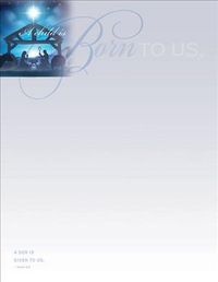 Produktbild: Born Nativity Xmas Letterhead