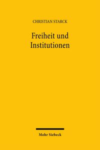 Produktbild: Freiheit und Institutionen