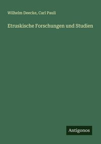 Produktbild: Etruskische Forschungen und Studien