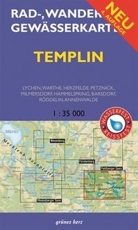 Produktbild: Rad-, Wander- und Gew&auml;sserkarte Templin
