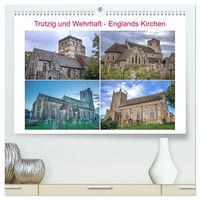 Produktbild: Trutzig und Wehrhaft - Englands Kirchen (hochwertiger Premium Wandkalender 2026 DIN A2 quer), Kunstdruck in Hochglanz