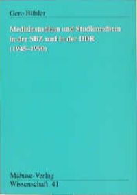 Produktbild: Medizinstudium und Studienreform in der SBZ und in der DDR (1945-1990)