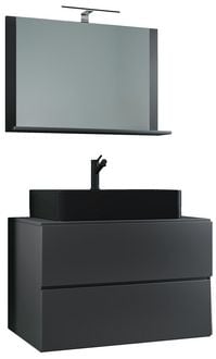 Produktbild: 3-tlg Waschtisch Badm&ouml;bel Lendas 80 cm M Schublade