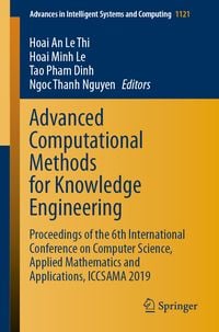 Produktbild: Advanced Computational Methods for Knowledge Engineering