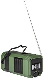 Bild vom Artikel Imperial DABMAN OR 3 Outdoorradio DAB+, UKW, FM   Handkurbel, Solarpanel, spritzwassergeschützt, stoßfest, Taschenlampe Grün, Schwarz vom Autor 