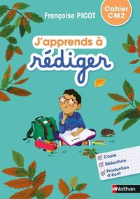 Produktbild: J'apprends &agrave; r&eacute;diger, cahier CM2