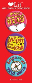 Produktbild: Gibbs-Smith, G: Get Lost in a Good Book 3 Badge Set
