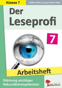 Produktbild: Der Leseprofi / Arbeitsheft - Fit durch Lesetraining / Klasse 7