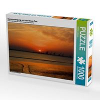 Produktbild: CALVENDO Puzzle Sonnenuntergang am Jade-Weser-Port | 1000 Teile Lege-Gr&ouml;&szlig;e 64x48cm Foto-Puzzle f&uuml;r gl&uuml;ckliche Stunden