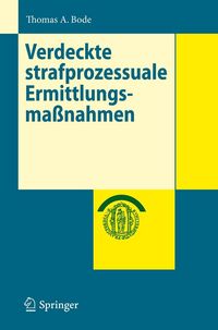 Produktbild: Verdeckte strafprozessuale Ermittlungsma&szlig;nahmen