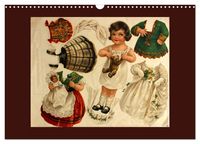 Produktbild: Alte europ&auml;ische Ankleidepuppen aus Papier (Wandkalender 2026 DIN A3 quer), CALVENDO Monatskalender