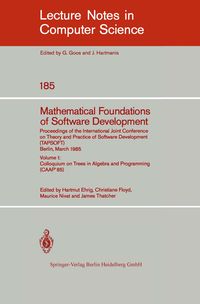 Produktbild: Mathematical Foundations of Software Development. Proceedings of the International Joint Conference on Theory and Practi
