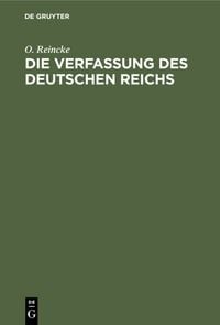 Produktbild: Die Verfassung des Deutschen Reichs