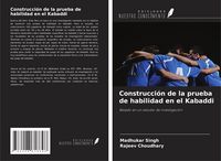 Produktbild: Construcci&oacute;n de la prueba de habilidad en el Kabaddi