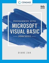 Produktbild: Programming With Microsoft Visual Basic 2019/2022