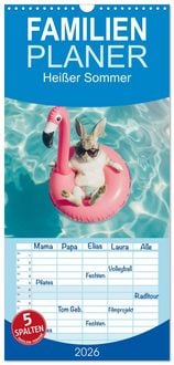 Produktbild: Familienplaner 2026 - Hei&szlig;er Sommer mit 5 Spalten (Wandkalender, 21 x 45 cm) CALVENDO