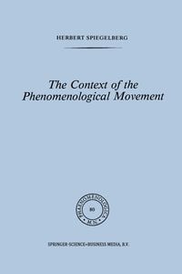 Produktbild: The Context of the Phenomenological Movement