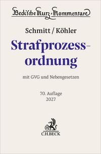 Produktbild: Strafprozessordnung. StPO