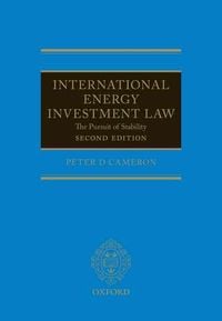Produktbild: International Energy Investment Law