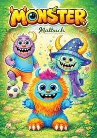 Produktbild: Monster Malbuch f&uuml;r Kinder ab 6 Jahren mit 50 sch&ouml;nen Ausmalmotiven