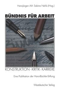 Produktbild: B&uuml;ndnis f&uuml;r Arbeit