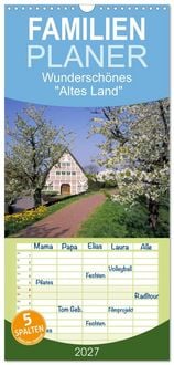 Produktbild: Familienplaner 2027 - Wundersch&ouml;nes "Altes Land" mit 5 Spalten (Wandkalender, 21 x 45 cm) CALVENDO