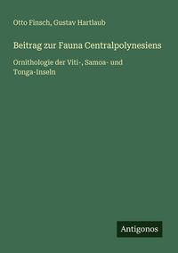 Produktbild: Beitrag zur Fauna Centralpolynesiens