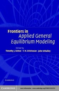 Produktbild: Frontiers in Applied General Equilibrium Modeling